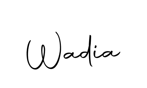 Design your own signature with our free online signature maker. With this signature software, you can create a handwritten (Autography-DOLnW) signature for name Wadia. Wadia signature style 10 images and pictures png