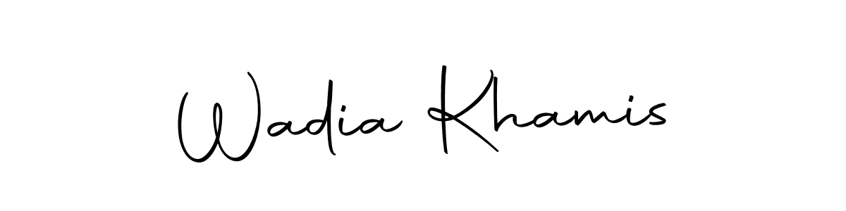 Here are the top 10 professional signature styles for the name Wadia Khamis. These are the best autograph styles you can use for your name. Wadia Khamis signature style 10 images and pictures png