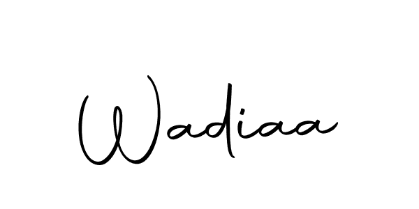 You should practise on your own different ways (Autography-DOLnW) to write your name (Wadiaa) in signature. don't let someone else do it for you. Wadiaa signature style 10 images and pictures png