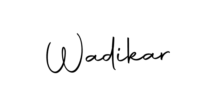 Create a beautiful signature design for name Wadikar. With this signature (Autography-DOLnW) fonts, you can make a handwritten signature for free. Wadikar signature style 10 images and pictures png