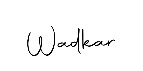 Make a beautiful signature design for name Wadkar. Use this online signature maker to create a handwritten signature for free. Wadkar signature style 10 images and pictures png