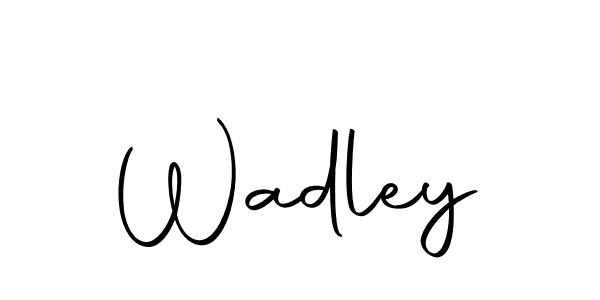 Create a beautiful signature design for name Wadley. With this signature (Autography-DOLnW) fonts, you can make a handwritten signature for free. Wadley signature style 10 images and pictures png