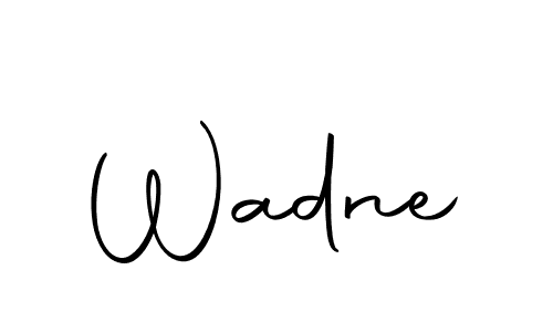 Create a beautiful signature design for name Wadne. With this signature (Autography-DOLnW) fonts, you can make a handwritten signature for free. Wadne signature style 10 images and pictures png