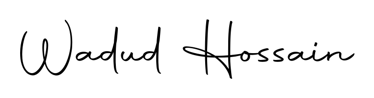 Similarly Autography-DOLnW is the best handwritten signature design. Signature creator online. You can use it as an online autograph creator for name Wadud Hossain. Wadud Hossain signature style 10 images and pictures png