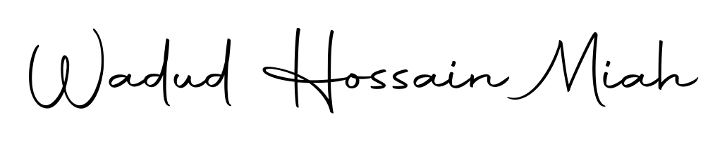 Get inspired by this graceful Autography-DOLnW signature style for name Wadud Hossain Miah. Smooth loops and balanced proportions for everyday use. Wadud Hossain Miah signature style 10 images and pictures png
