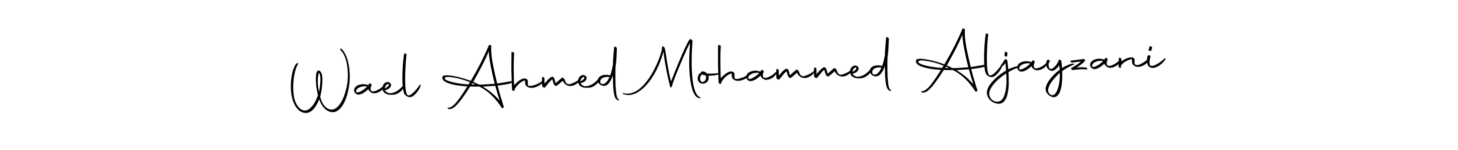 This is the best signature style for the Wael Ahmed Mohammed Aljayzani name. Also you like these signature font (Autography-DOLnW). Mix name signature. Wael Ahmed Mohammed Aljayzani signature style 10 images and pictures png