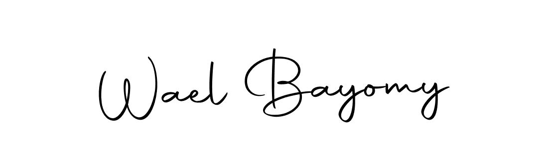 Here are the top 10 professional signature styles for the name Wael Bayomy. These are the best autograph styles you can use for your name. Wael Bayomy signature style 10 images and pictures png
