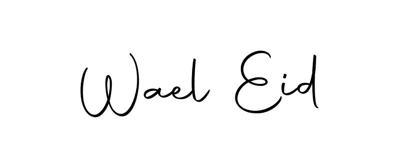 The best way (Autography-DOLnW) to make a short signature is to pick only two or three words in your name. The name Wael Eid include a total of six letters. For converting this name. Wael Eid signature style 10 images and pictures png