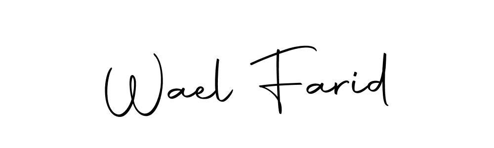 Make a beautiful signature design for name Wael Farid. Use this online signature maker to create a handwritten signature for free. Wael Farid signature style 10 images and pictures png