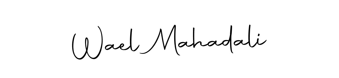 Use a signature maker to create a handwritten signature online. With this signature software, you can design (Autography-DOLnW) your own signature for name Wael Mahadali. Wael Mahadali signature style 10 images and pictures png