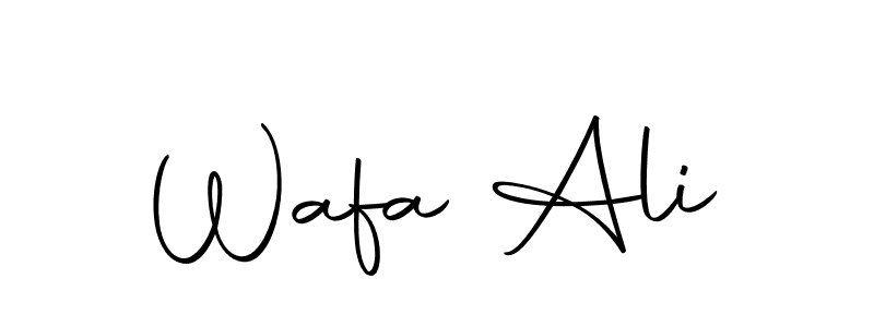 if you are searching for the best signature style for your name Wafa Ali. so please give up your signature search. here we have designed multiple signature styles  using Autography-DOLnW. Wafa Ali signature style 10 images and pictures png