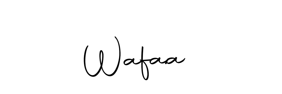 Autography-DOLnW is a professional signature style that is perfect for those who want to add a touch of class to their signature. It is also a great choice for those who want to make their signature more unique. Get Wafaa   . name to fancy signature for free. Wafaa   . signature style 10 images and pictures png