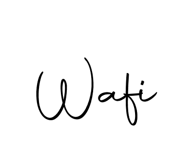 Use a signature maker to create a handwritten signature online. With this signature software, you can design (Autography-DOLnW) your own signature for name Wafi. Wafi signature style 10 images and pictures png