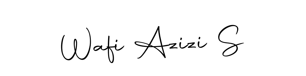 Autography-DOLnW is a professional signature style that is perfect for those who want to add a touch of class to their signature. It is also a great choice for those who want to make their signature more unique. Get Wafi Azizi S name to fancy signature for free. Wafi Azizi S signature style 10 images and pictures png