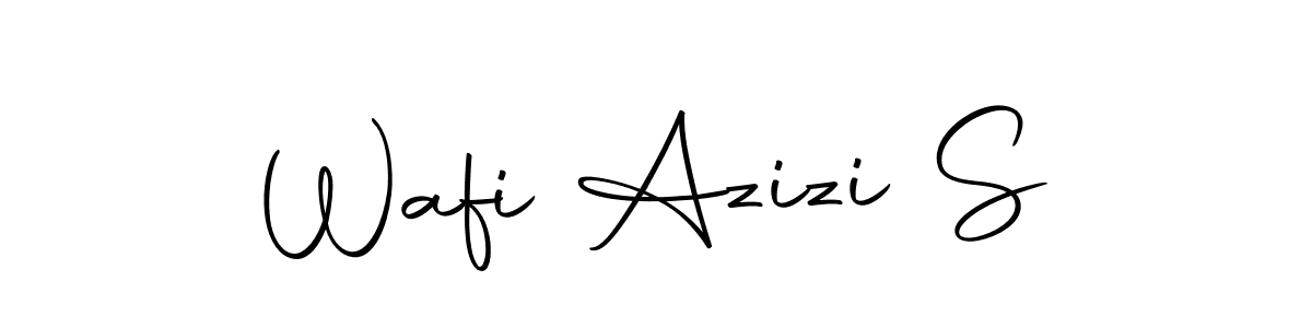 Autography-DOLnW is a professional signature style that is perfect for those who want to add a touch of class to their signature. It is also a great choice for those who want to make their signature more unique. Get Wafi Azizi S name to fancy signature for free. Wafi Azizi S signature style 10 images and pictures png