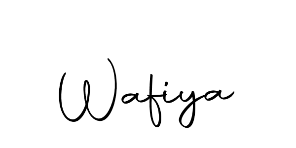 Make a beautiful signature design for name Wafiya. Use this online signature maker to create a handwritten signature for free. Wafiya signature style 10 images and pictures png