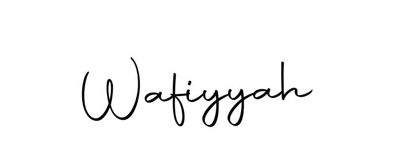 Wafiyyah stylish signature style. Best Handwritten Sign (Autography-DOLnW) for my name. Handwritten Signature Collection Ideas for my name Wafiyyah. Wafiyyah signature style 10 images and pictures png