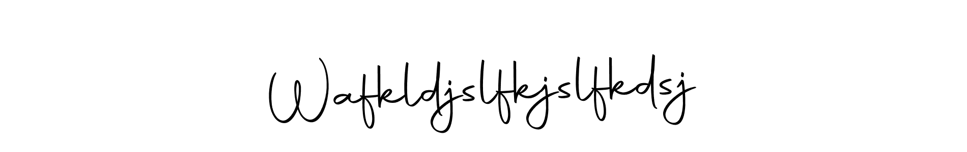 if you are searching for the best signature style for your name Wafkldjslfkjslfkdsj. so please give up your signature search. here we have designed multiple signature styles  using Autography-DOLnW. Wafkldjslfkjslfkdsj signature style 10 images and pictures png
