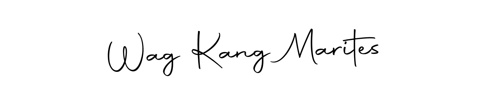 How to make Wag Kang Marites name signature. Use Autography-DOLnW style for creating short signs online. This is the latest handwritten sign. Wag Kang Marites signature style 10 images and pictures png