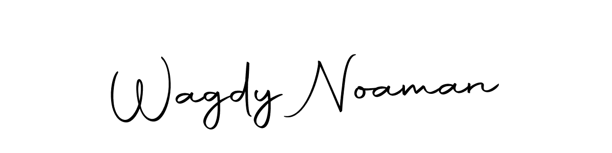 How to make Wagdy Noaman name signature. Use Autography-DOLnW style for creating short signs online. This is the latest handwritten sign. Wagdy Noaman signature style 10 images and pictures png