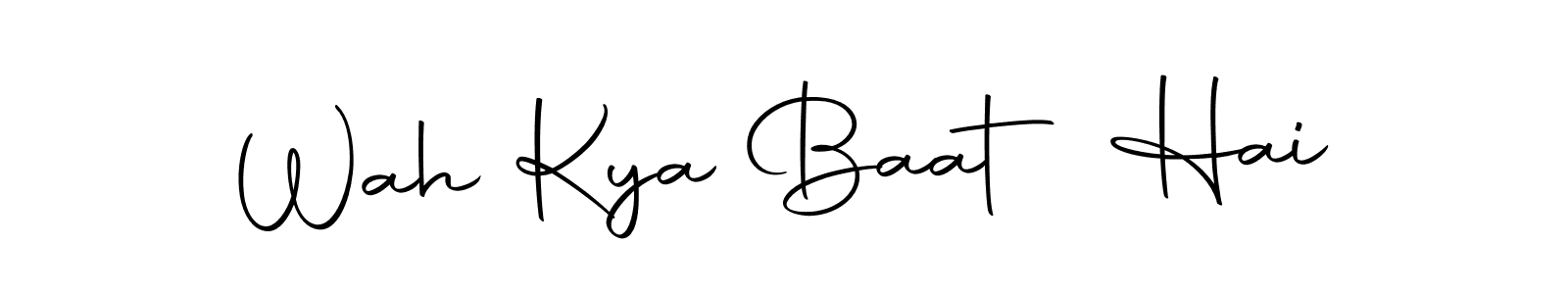 Check out images of Autograph of Wah Kya Baat Hai name. Actor Wah Kya Baat Hai Signature Style. Autography-DOLnW is a professional sign style online. Wah Kya Baat Hai signature style 10 images and pictures png