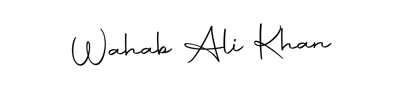 Here are the top 10 professional signature styles for the name Wahab Ali Khan. These are the best autograph styles you can use for your name. Wahab Ali Khan signature style 10 images and pictures png