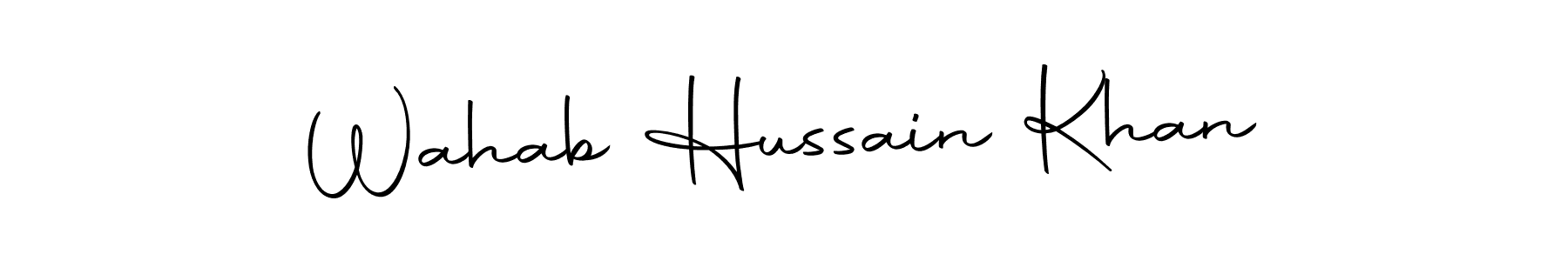 Design your own signature with our free online signature maker. With this signature software, you can create a handwritten (Autography-DOLnW) signature for name Wahab Hussain Khan. Wahab Hussain Khan signature style 10 images and pictures png