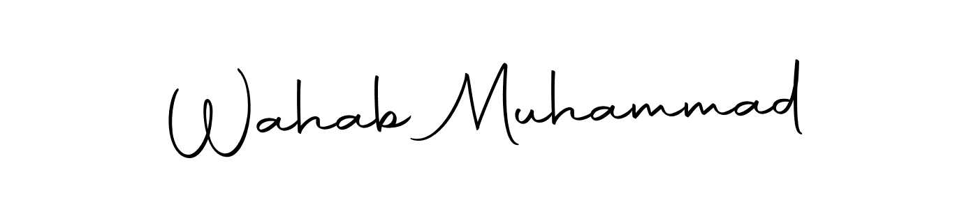 Make a beautiful signature design for name Wahab Muhammad. With this signature (Autography-DOLnW) style, you can create a handwritten signature for free. Wahab Muhammad signature style 10 images and pictures png