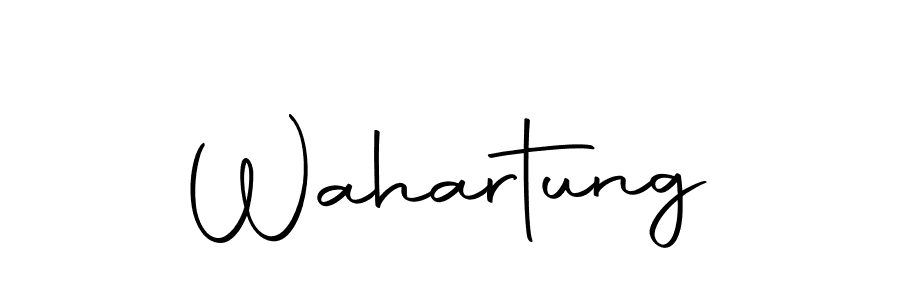 Use a signature maker to create a handwritten signature online. With this signature software, you can design (Autography-DOLnW) your own signature for name Wahartung. Wahartung signature style 10 images and pictures png