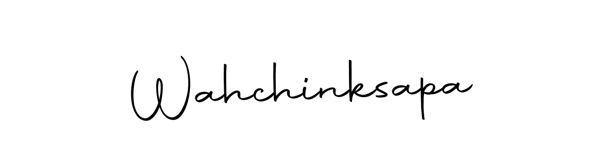 Make a beautiful signature design for name Wahchinksapa. With this signature (Autography-DOLnW) style, you can create a handwritten signature for free. Wahchinksapa signature style 10 images and pictures png