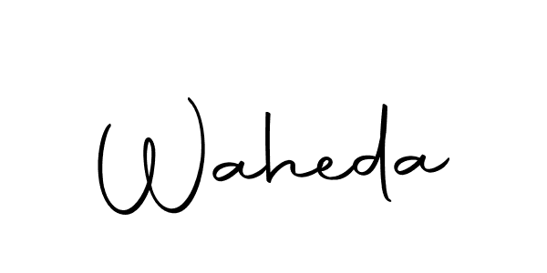 Use a signature maker to create a handwritten signature online. With this signature software, you can design (Autography-DOLnW) your own signature for name Waheda. Waheda signature style 10 images and pictures png