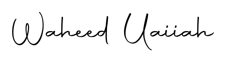Style your name Waheed Uaiiah with confidence using Autography-DOLnW signature design. Simple, elegant, and ready for immediate document use. Waheed Uaiiah signature style 10 images and pictures png