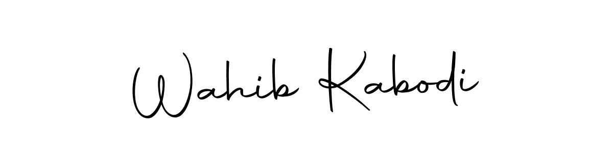 Autography-DOLnW is a professional signature style that is perfect for those who want to add a touch of class to their signature. It is also a great choice for those who want to make their signature more unique. Get Wahib Kabodi name to fancy signature for free. Wahib Kabodi signature style 10 images and pictures png