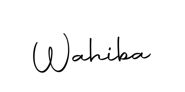 Make a short Wahiba signature style. Manage your documents anywhere anytime using Autography-DOLnW. Create and add eSignatures, submit forms, share and send files easily. Wahiba signature style 10 images and pictures png