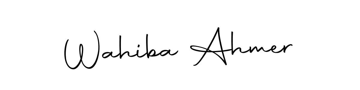 How to Draw Wahiba Ahmer signature style? Autography-DOLnW is a latest design signature styles for name Wahiba Ahmer. Wahiba Ahmer signature style 10 images and pictures png