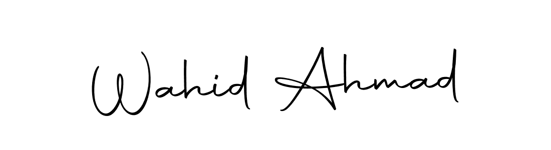 Make a beautiful signature design for name Wahid Ahmad. Use this online signature maker to create a handwritten signature for free. Wahid Ahmad signature style 10 images and pictures png