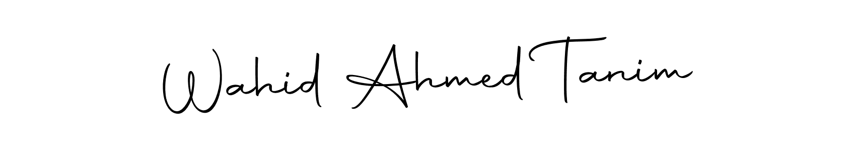 This is the best signature style for the Wahid Ahmed Tanim name. Also you like these signature font (Autography-DOLnW). Mix name signature. Wahid Ahmed Tanim signature style 10 images and pictures png