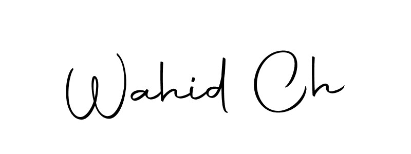 The best way (Autography-DOLnW) to make a short signature is to pick only two or three words in your name. The name Wahid Ch include a total of six letters. For converting this name. Wahid Ch signature style 10 images and pictures png