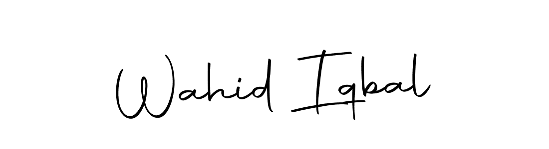 How to make Wahid Iqbal name signature. Use Autography-DOLnW style for creating short signs online. This is the latest handwritten sign. Wahid Iqbal signature style 10 images and pictures png