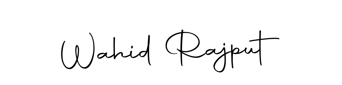 How to make Wahid Rajput name signature. Use Autography-DOLnW style for creating short signs online. This is the latest handwritten sign. Wahid Rajput signature style 10 images and pictures png