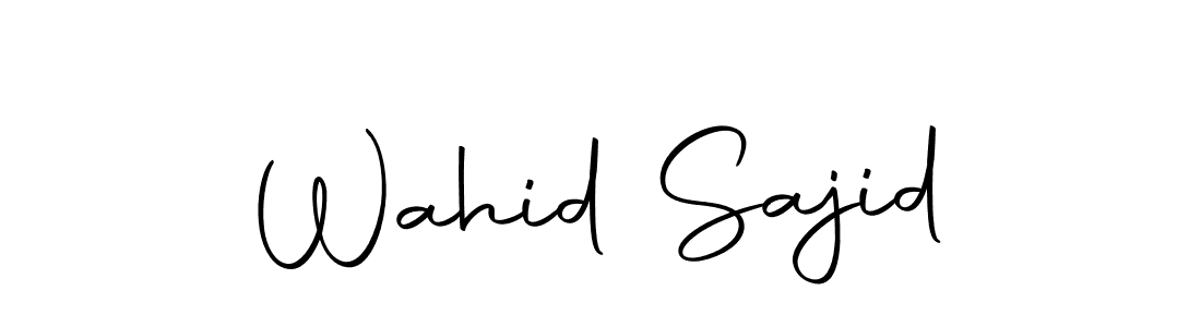 Wahid Sajid stylish signature style. Best Handwritten Sign (Autography-DOLnW) for my name. Handwritten Signature Collection Ideas for my name Wahid Sajid. Wahid Sajid signature style 10 images and pictures png