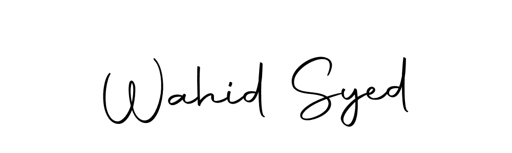 Also we have Wahid Syed name is the best signature style. Create professional handwritten signature collection using Autography-DOLnW autograph style. Wahid Syed signature style 10 images and pictures png