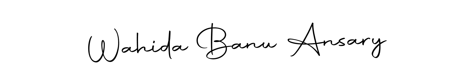 Make a beautiful signature design for name Wahida Banu Ansary. Use this online signature maker to create a handwritten signature for free. Wahida Banu Ansary signature style 10 images and pictures png