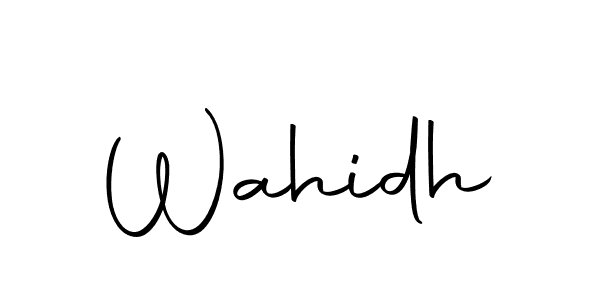 Make a beautiful signature design for name Wahidh. With this signature (Autography-DOLnW) style, you can create a handwritten signature for free. Wahidh signature style 10 images and pictures png