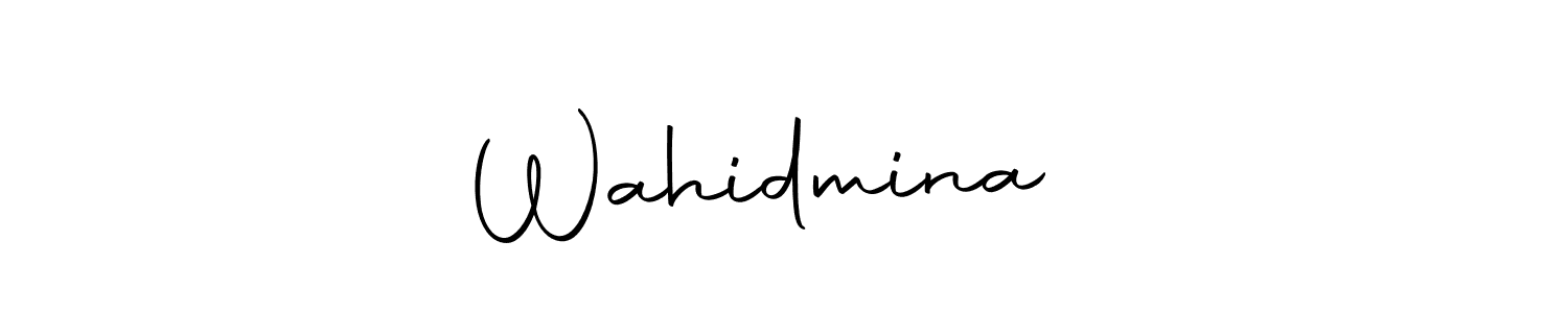 Use a signature maker to create a handwritten signature online. With this signature software, you can design (Autography-DOLnW) your own signature for name Wahidmina❤️. Wahidmina❤️ signature style 10 images and pictures png