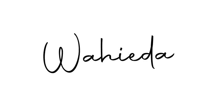 Wahieda stylish signature style. Best Handwritten Sign (Autography-DOLnW) for my name. Handwritten Signature Collection Ideas for my name Wahieda. Wahieda signature style 10 images and pictures png