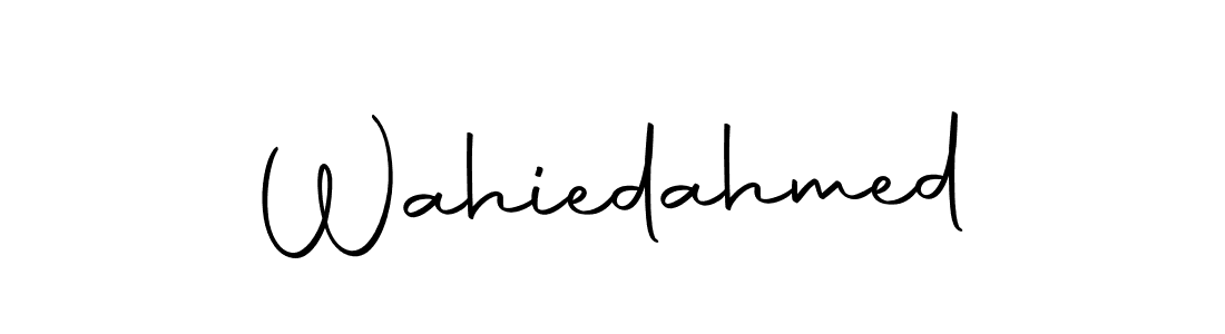 Wahiedahmed stylish signature style. Best Handwritten Sign (Autography-DOLnW) for my name. Handwritten Signature Collection Ideas for my name Wahiedahmed. Wahiedahmed signature style 10 images and pictures png