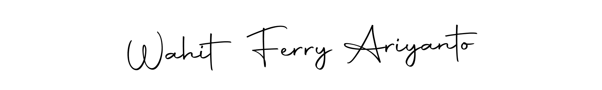 Also You can easily find your signature by using the search form. We will create Wahit Ferry Ariyanto name handwritten signature images for you free of cost using Autography-DOLnW sign style. Wahit Ferry Ariyanto signature style 10 images and pictures png