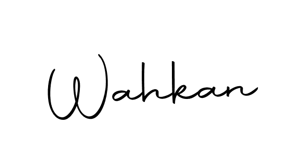 if you are searching for the best signature style for your name Wahkan. so please give up your signature search. here we have designed multiple signature styles  using Autography-DOLnW. Wahkan signature style 10 images and pictures png