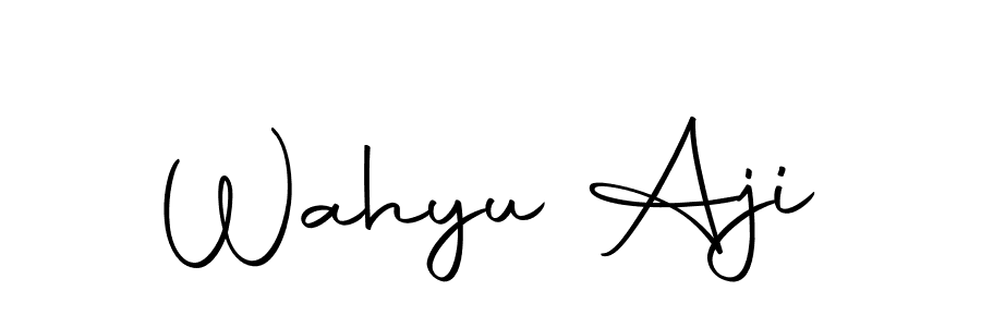 Use a signature maker to create a handwritten signature online. With this signature software, you can design (Autography-DOLnW) your own signature for name Wahyu Aji. Wahyu Aji signature style 10 images and pictures png